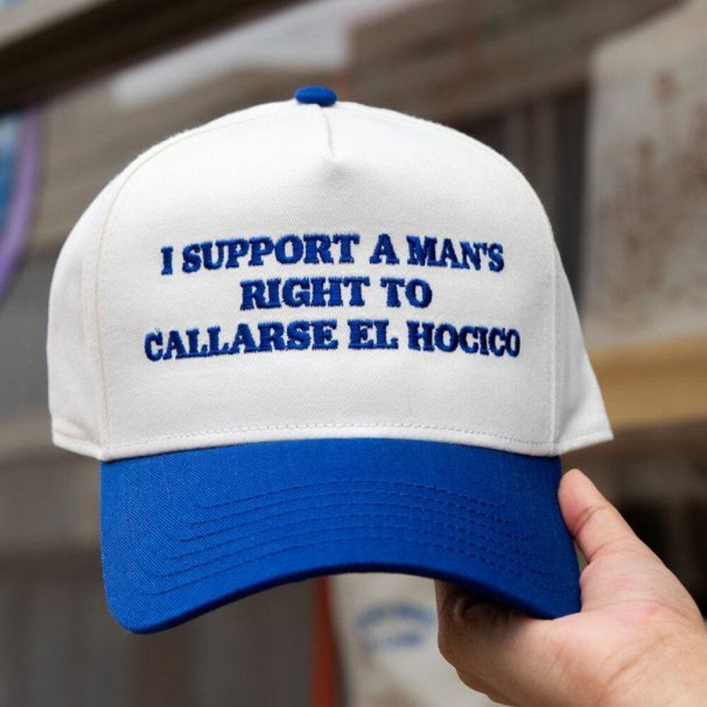 Funny Spanish Hat | Callarse el Hocico Cap Spanglish Style Latina Humor Bilingua